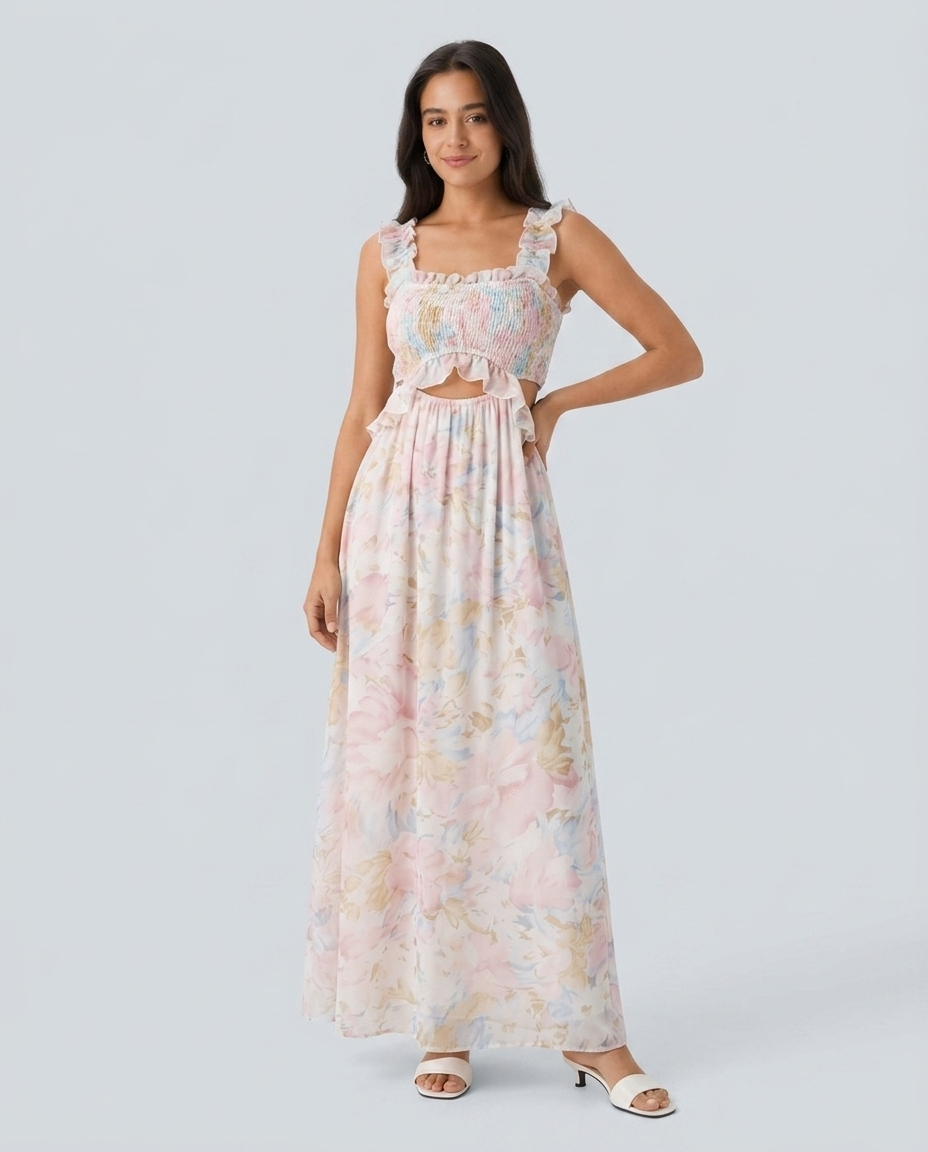 Vestido Soof de Flores - modelo AURA PRADO