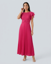 Lara | Vestido de Noche Plisado Elegante