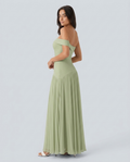 Vestido hombros descubiertos - modelo AURA PRADO